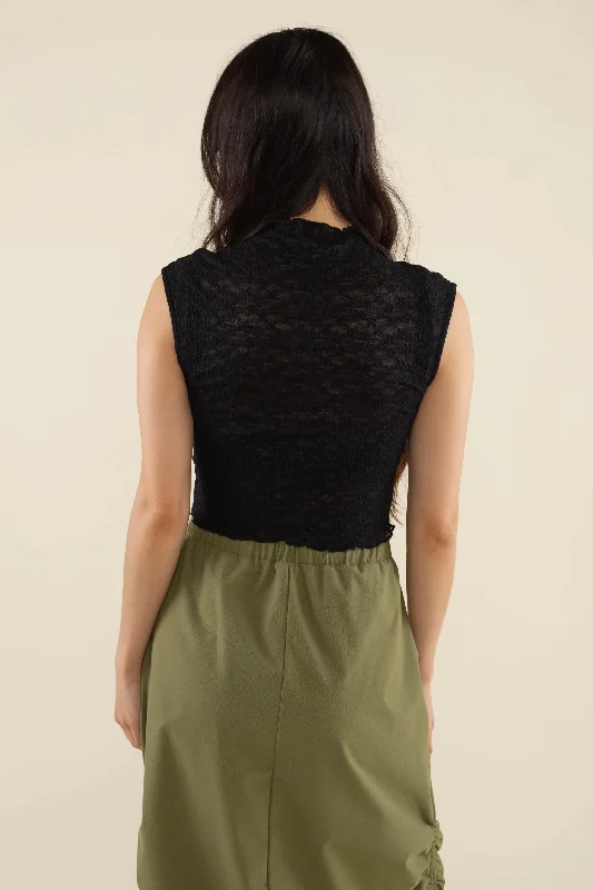 Lace Boxy Tank-top