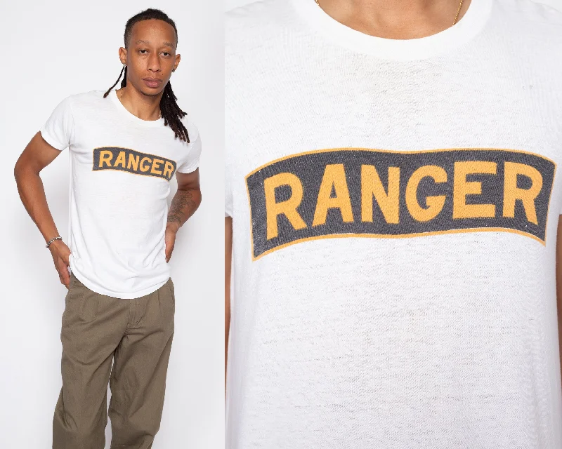 Medium 70s US Army Ranger Camp T Shirt