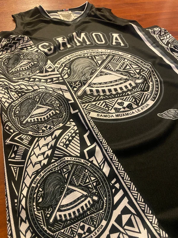 Samoa Tribal Black 2022 Jersey Free Tribal Hat