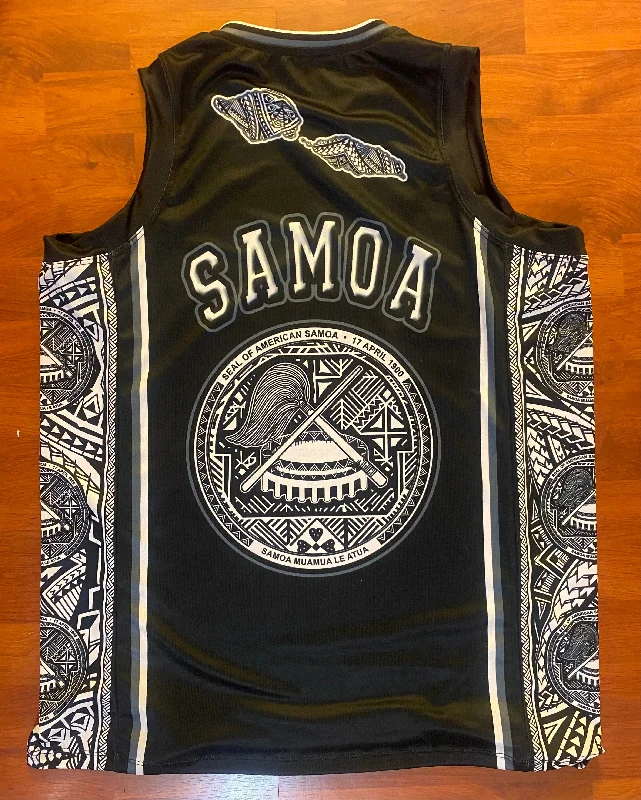 Samoa Tribal Black 2022 Jersey Free Tribal Hat