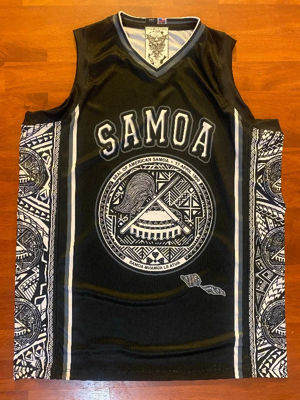 Samoa Tribal Black 2022 Jersey Free Tribal Hat