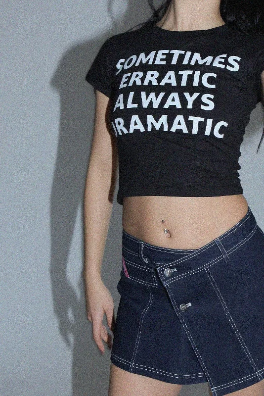 Erratic & Dramatic Fitted Baby Tee