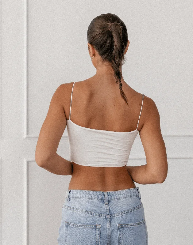 Tammy Crop Top (White)