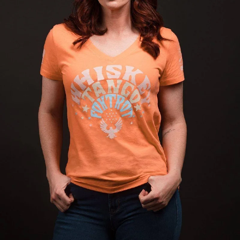 Women's What The F*ck V-Neck - Apricot Crush