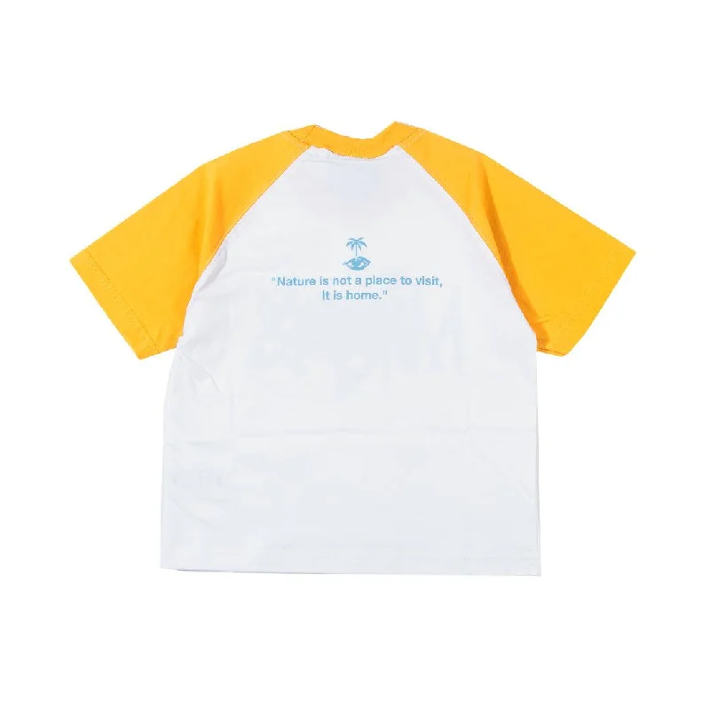 Woodensun Psy-Researcher Cropped T-Shirt - Yellow