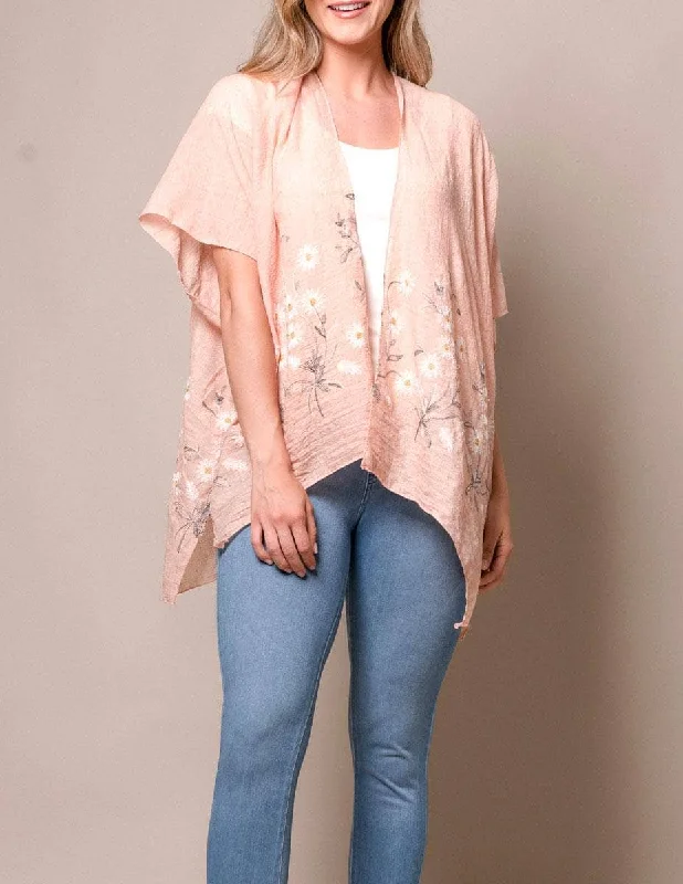 Daisy Kimono Wrap - Blush