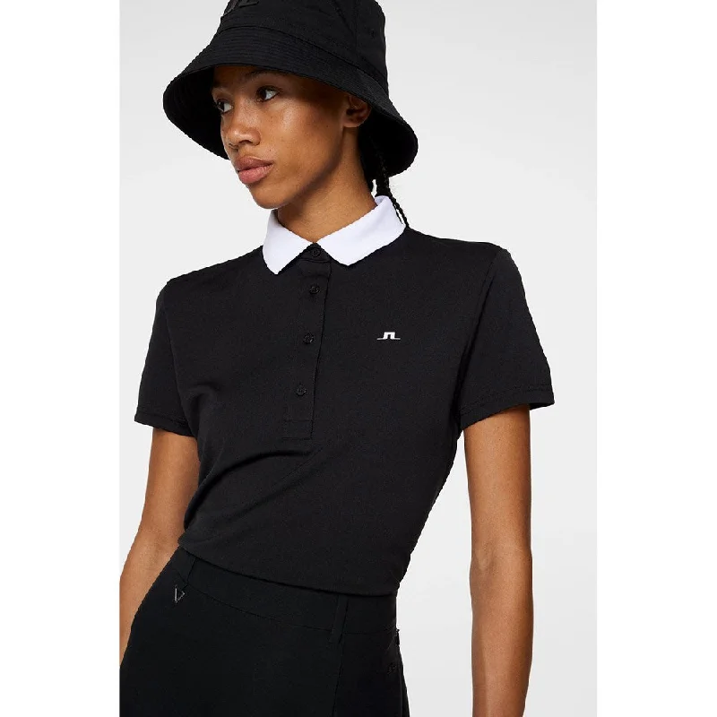 J.Lindeberg Women's Cassie Golf Polo Shirt - Black