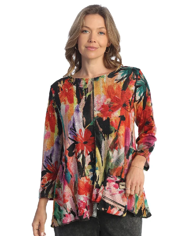 Jess & Jane FB2-1857 -Women's Multi Poppy Tunic