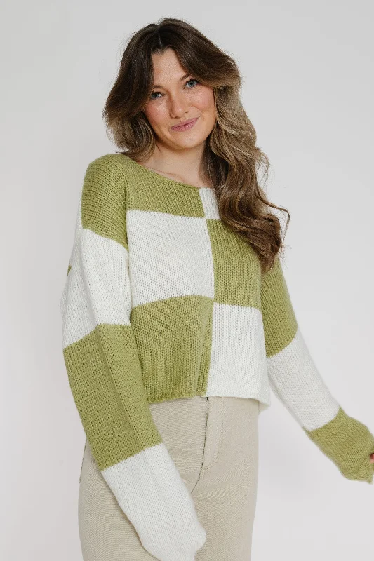 Ledger Sweater in Lime Green