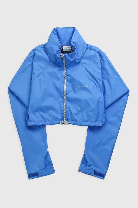 Rework Columbia Crop Windbreaker Jacket - XL