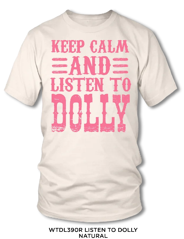 Women's Listen To Dolly Short Sleeve Screen Tee