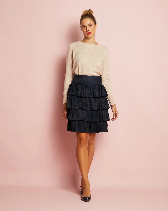 ARLINGTON MILNE CASHMERE CATH KNIT - BLUSH