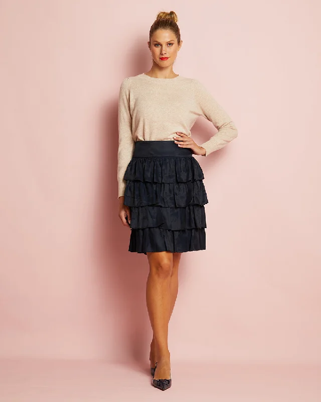 ARLINGTON MILNE CASHMERE CATH KNIT - BLUSH