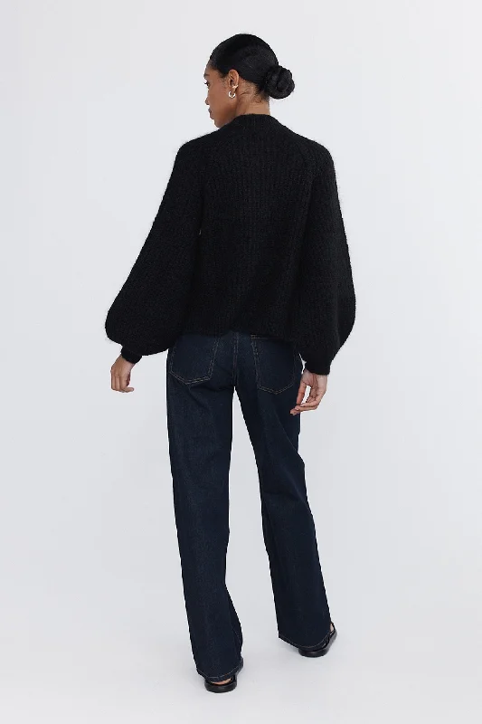 CAIT CARDIGAN - BLACK