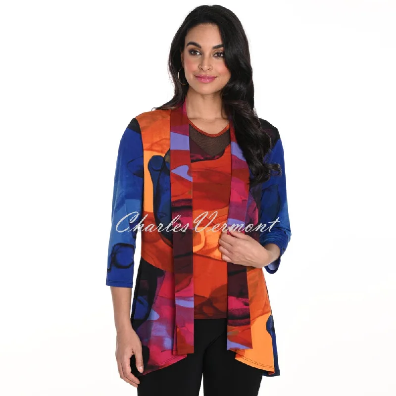 Frank Lyman Abstract Sunset Print Cover Up - Style 243137