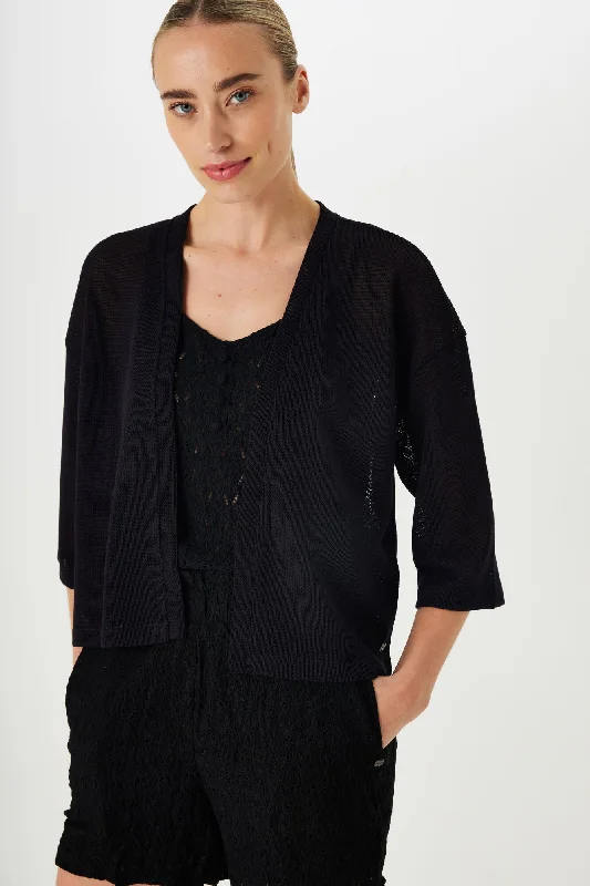 Garcia Summer Cardigan- Black