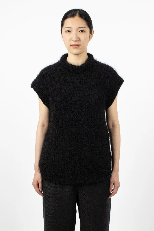 Hand Knitted T-Shirt Black