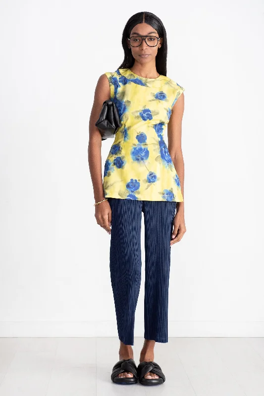 Idyll Print Top, Lemonade