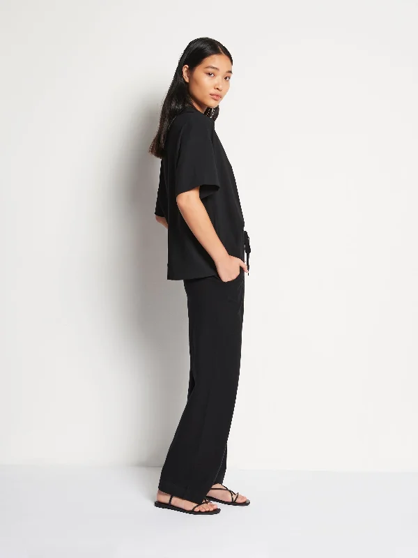 JHL Wide Trackpant (Cotton Cashmere) Black