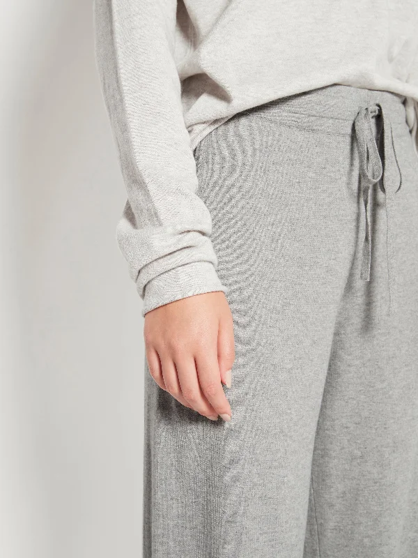 JHL Wide Trackpant (Cotton Cashmere) Grey Marle