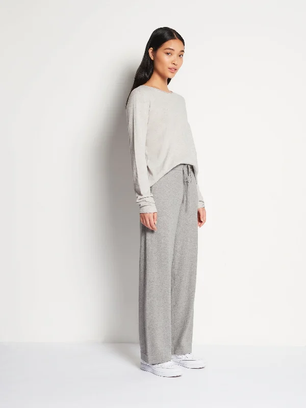 JHL Wide Trackpant (Cotton Cashmere) Grey Marle