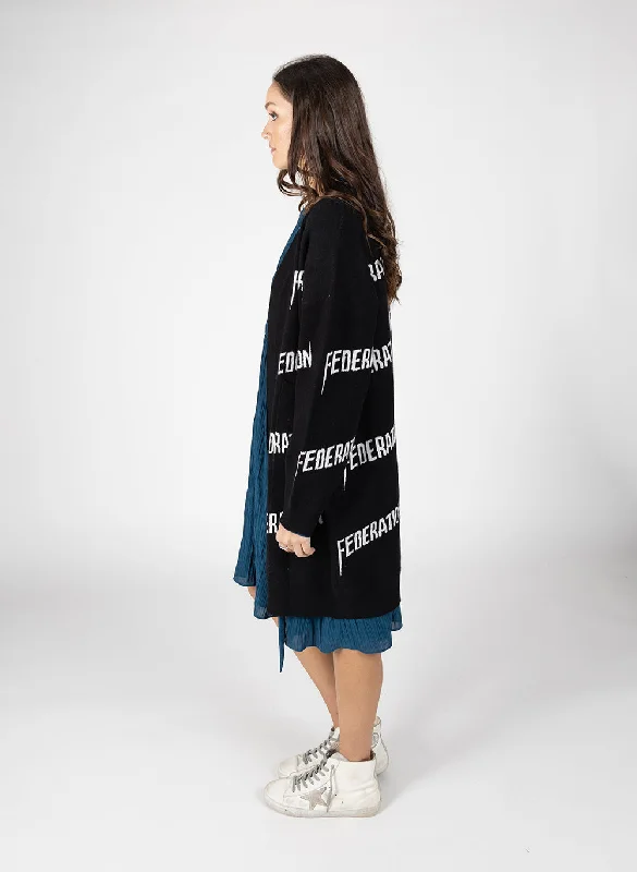 Long Line Repetition Cardi