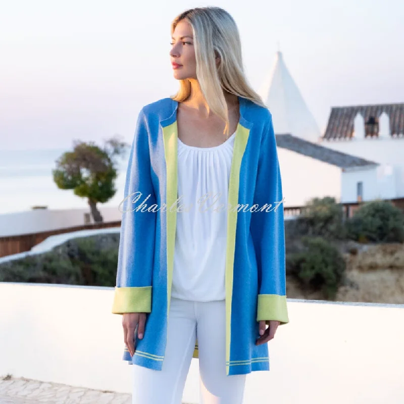 Marble Cardigan - Style 7026-213 (Powder Blue)