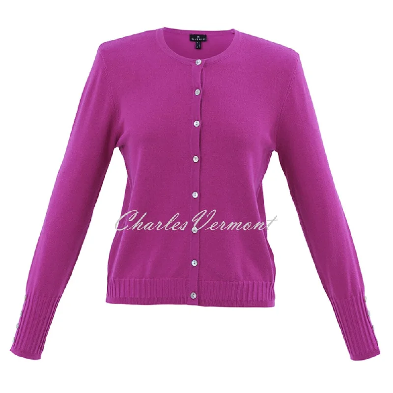 Marble Knit Cardigan - Style 6500-222 (Magenta)