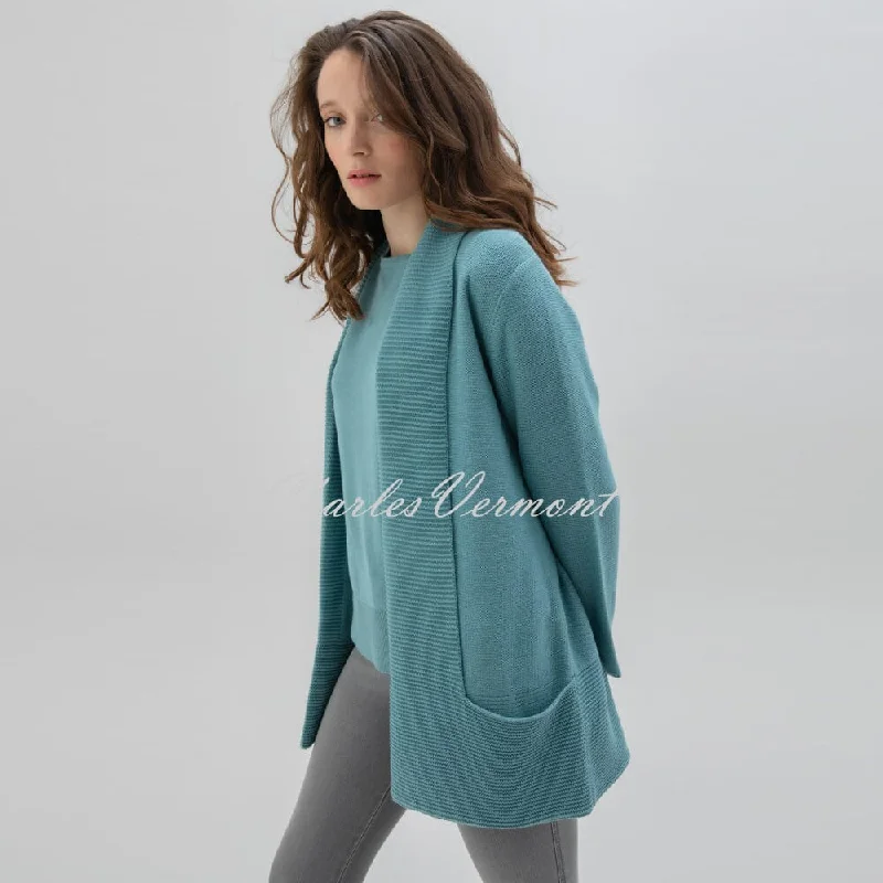 Marble Longline Cardigan - Style 6391-223 (Sea Foam)