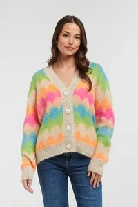 Mohair Razz Knit Cardi