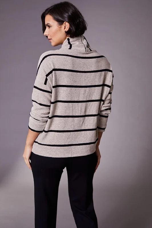 Peruzzi - W23169 Stripe Pocket Top