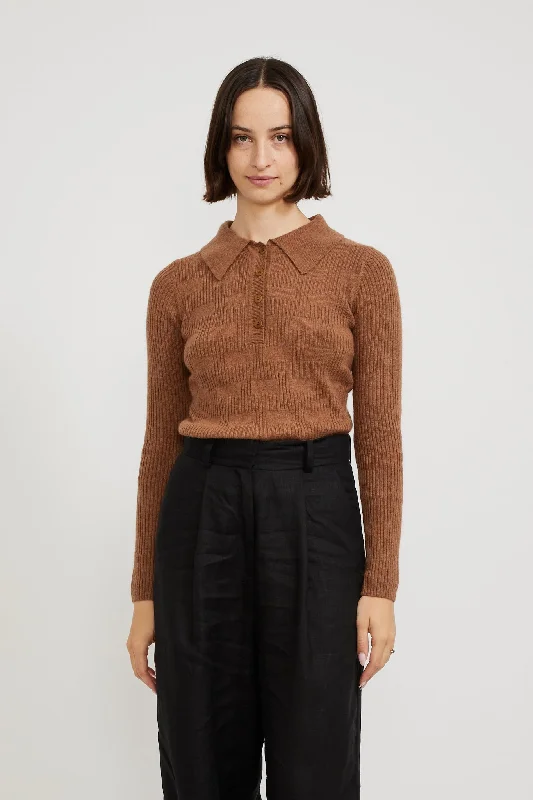 Shiloo Polo Sweater Brown