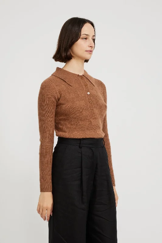 Shiloo Polo Sweater Brown