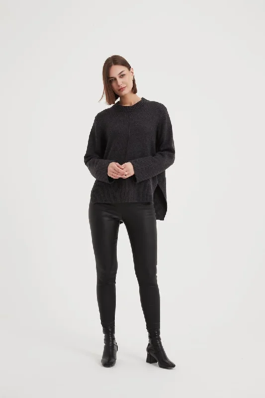 Tirelli - 23K3007 Deep Split Knit Jumper