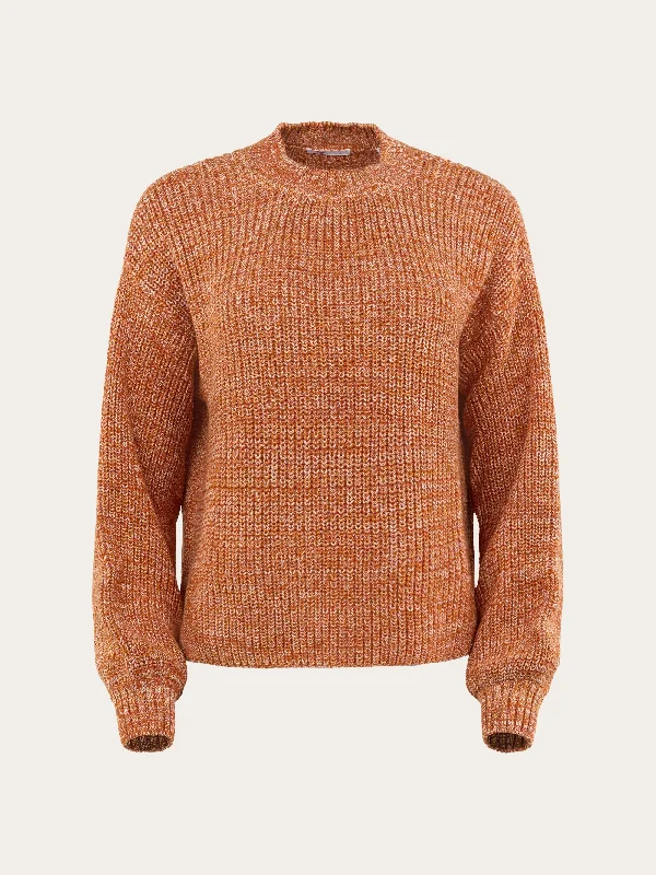 Twisted yarns crew neck - Desert Sun